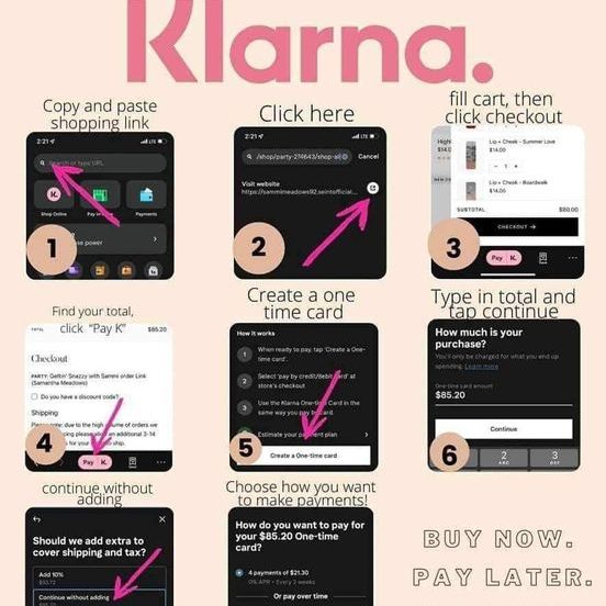 seint payment options Klarna